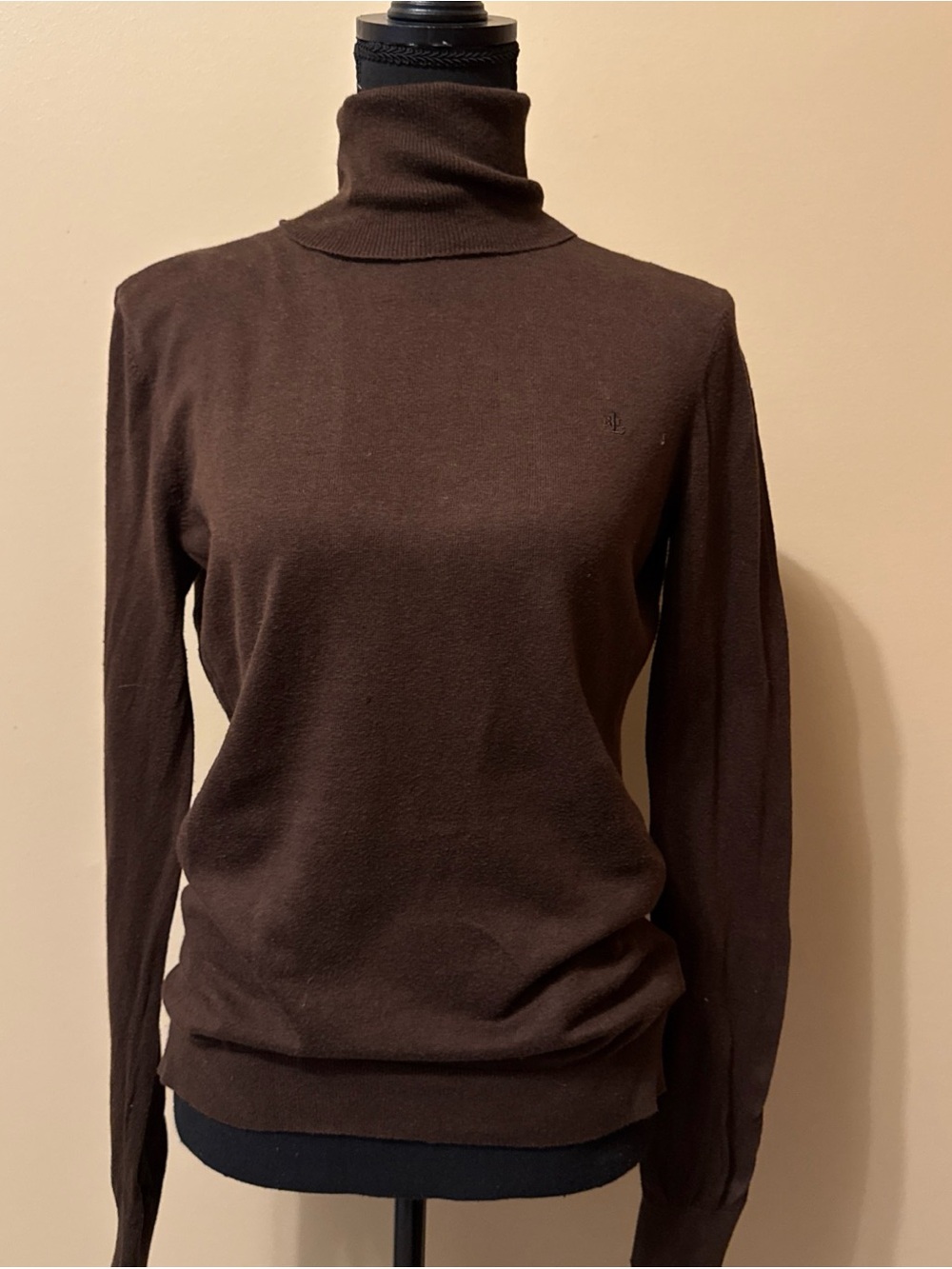 Lauren Ralph Lauren Chocolate Brown Turtleneck Sweater